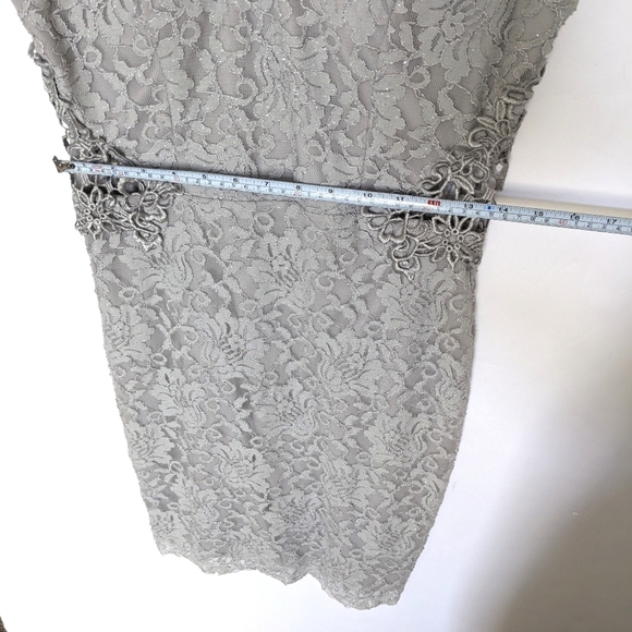 Elegant Lace Dress in Gray - Picture 9 of 11
